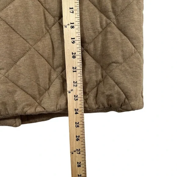 Carve Designs Women's Vest‎ Brown 100% Organic Cotton Quilted Pockets Size XL